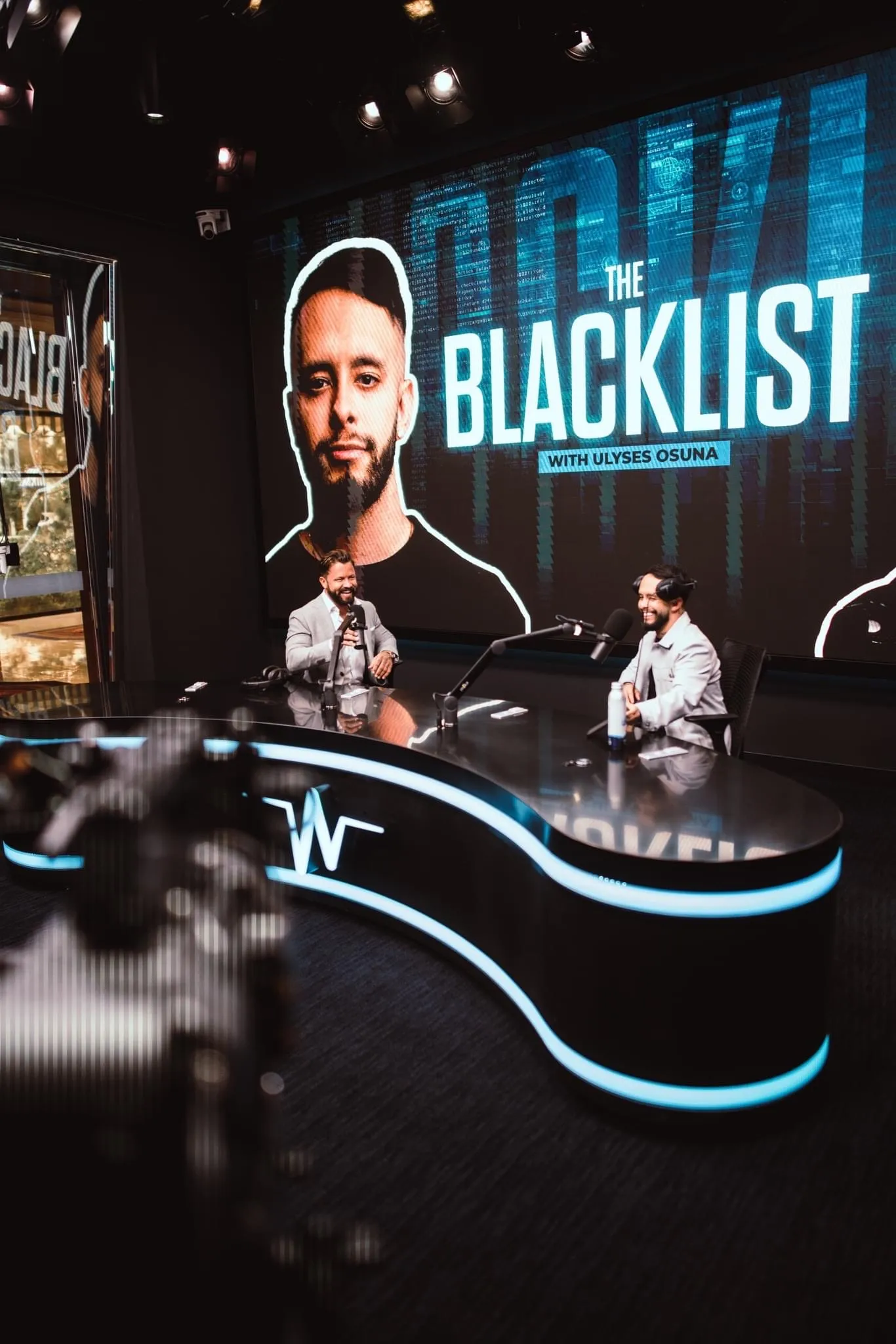 Ulyses Osuna recording The Blacklist Podcast at his studio in the Wynn, Las Vegas.